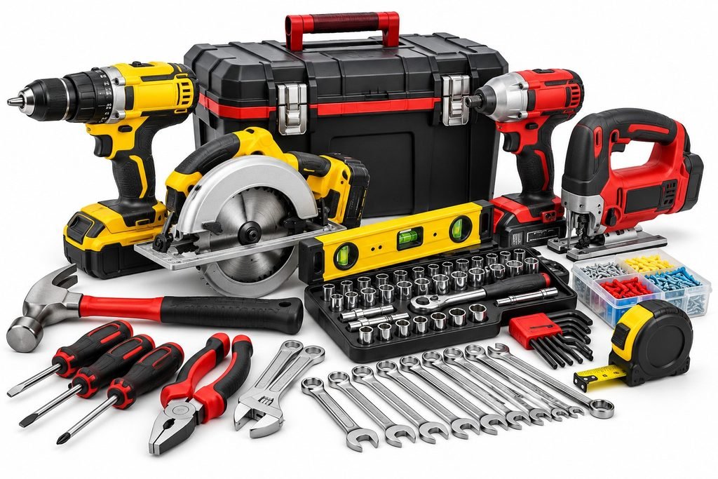 Power tools, hand tools and home improvement equipment